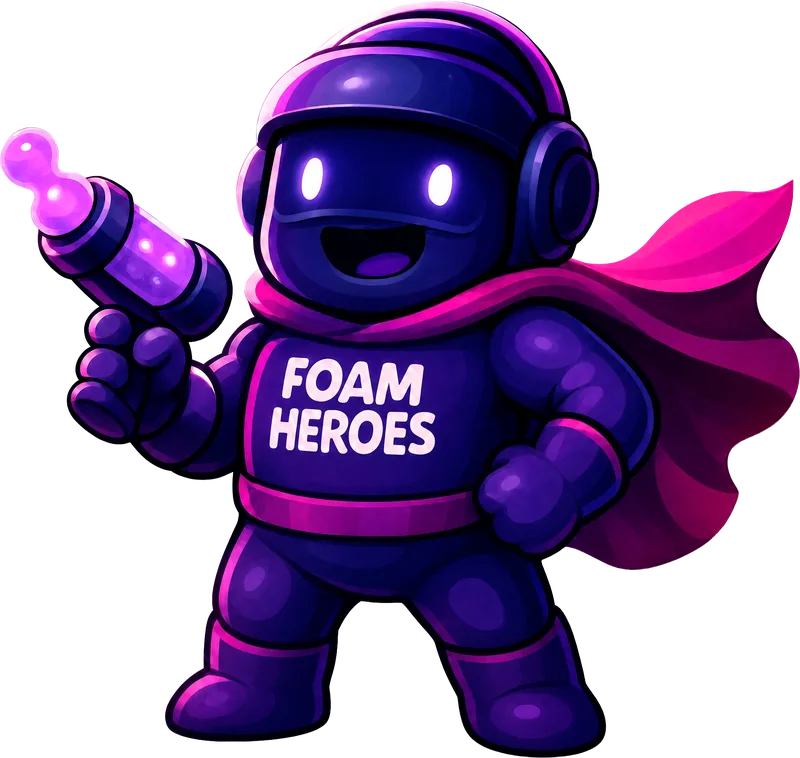 Маскот Foam Heroes с пенником