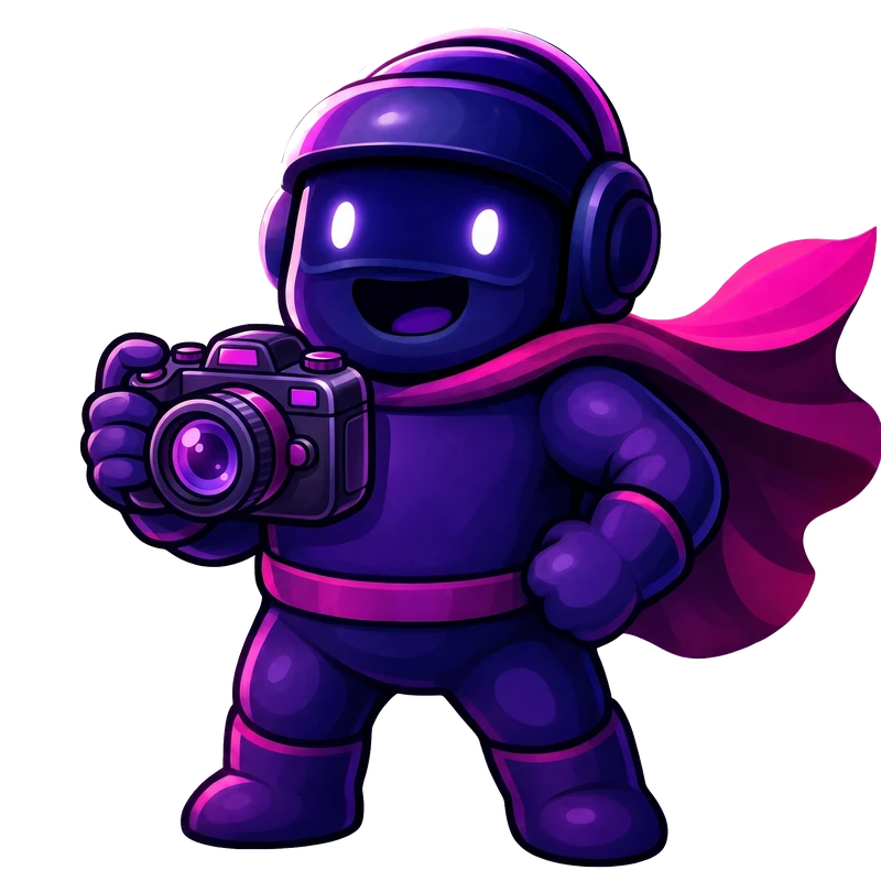 Маскот Foam Heroes с фотоаппаратом