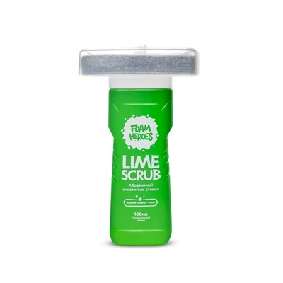 Lime Scrub абразивный очиститель стекол, флакон с фетровым аппликатором