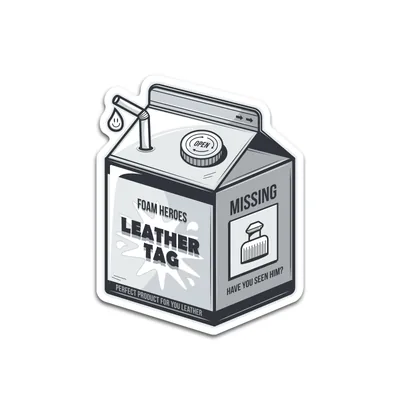 Стикер Foam Heroes Leather Tag