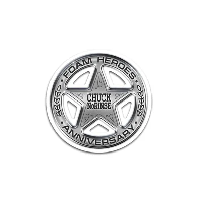 Стикер звезда Chuck NoRinse Anniversary Edition (прозрачный)
