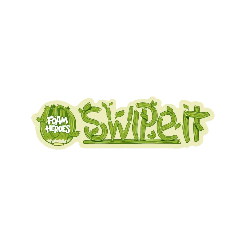 Стикер Foam Heroes Swipe Interior сельдерей