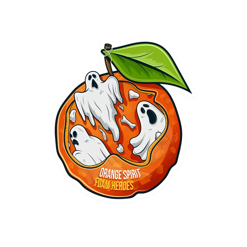 Стикер Foam Heroes Orange Spirit