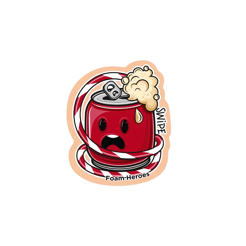 Стикер Foam Heroes Swipe Interior Dr. Pepper