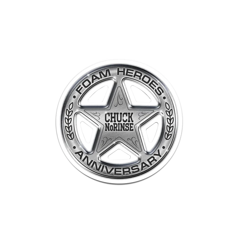 Стикер звезда Chuck NoRinse Anniversary Edition (прозрачный)